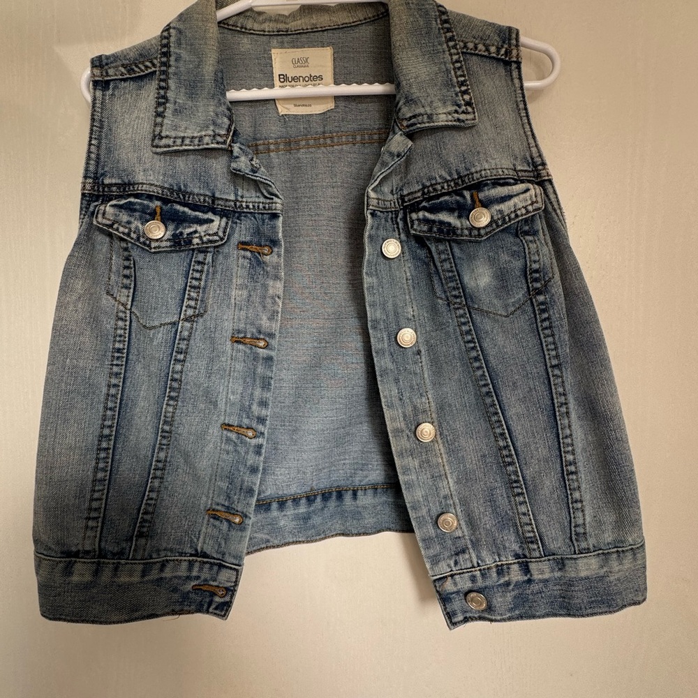 Bluenotes Light Blue Denim Vest